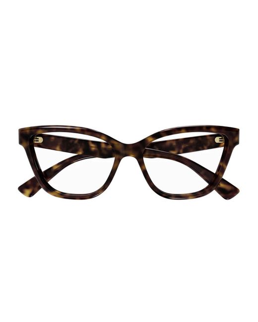 Gucci Brown Gg1589O Linea Lettering Eyeglasses