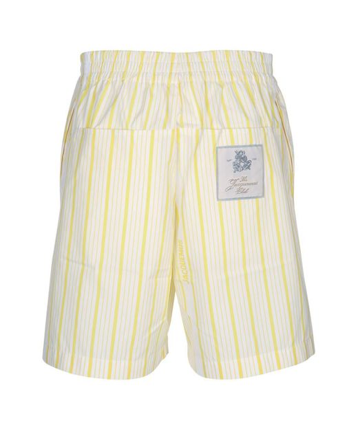 Jacquemus White Le Short Aloe for men