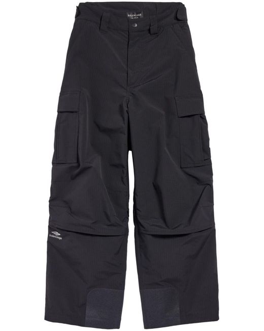 Balenciaga Blue 3B Sports Icon Cargo Ski Trousers for men