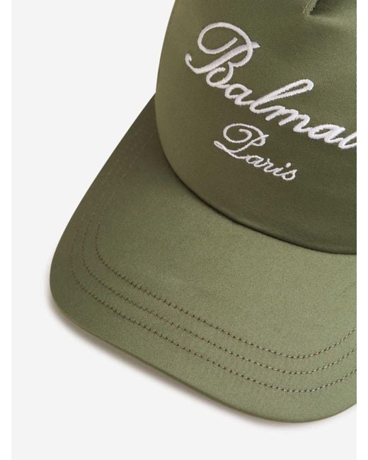 Balmain Green Signature Cap for men