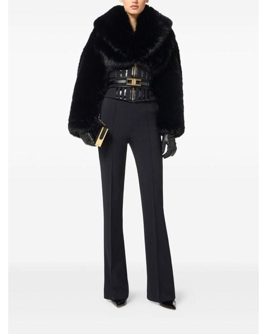 Elisabetta Franchi Blue Trousers