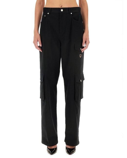 Moschino Black Cargo Pants