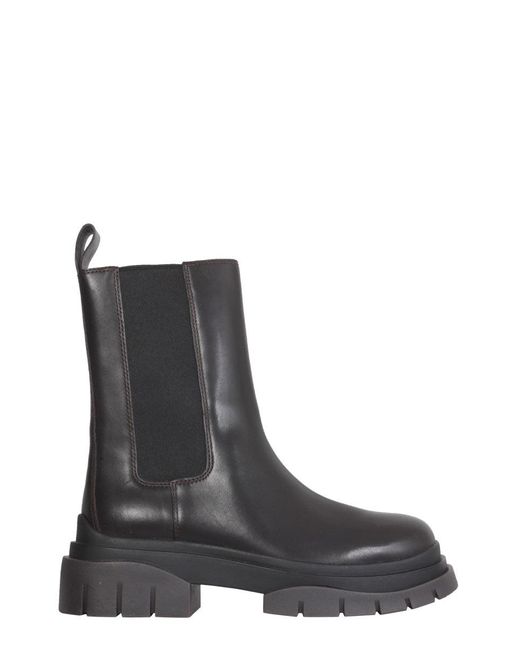 Ash Leather Storm Boots in Black | Lyst