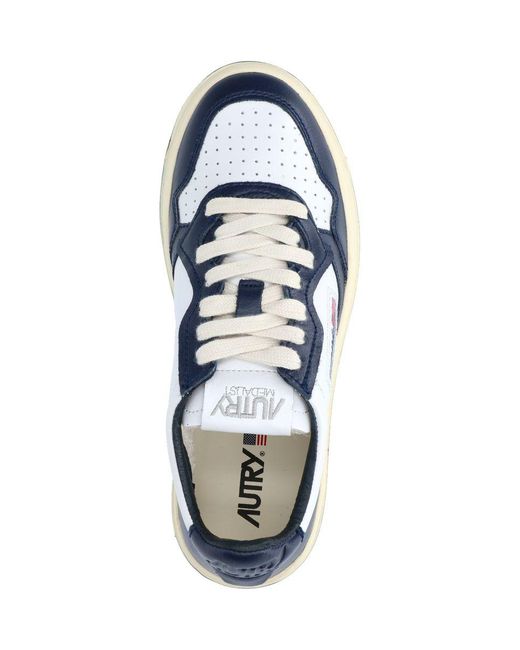 Autry Blue Low "medalist" Sneakers
