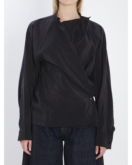 Lemaire Black Twisted Top