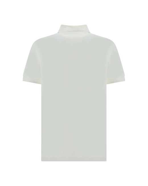 Paul Smith White Cotton Polo Shirt for men