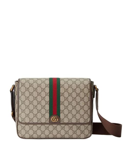 Gucci Brown Medium Ophidia Shoulder Bags
