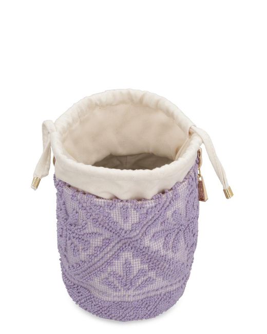 La Milanesa Purple Chia Bucket Bag