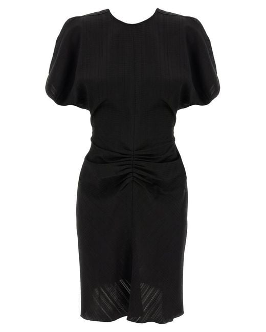 Victoria Beckham Black 'Gathered Waist Mini' Dress