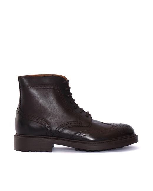 Doucal's Black Boot for men