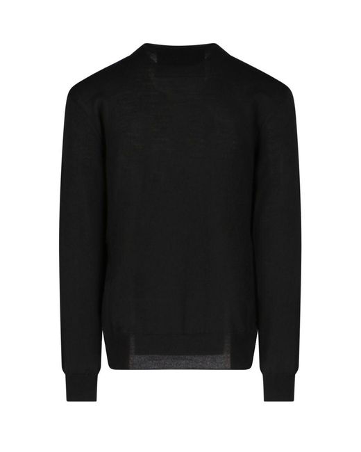 Givenchy Blue Sweater With Inlaid Logo for men