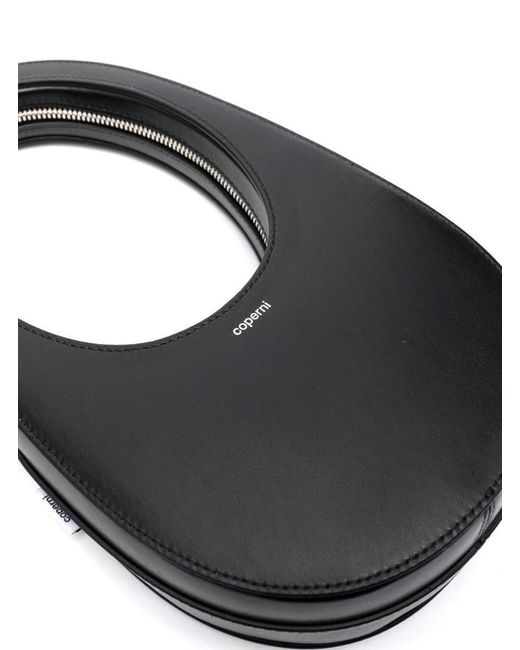 Coperni Black Monochrome Mini 'Swipe' Bag With Oval Handle