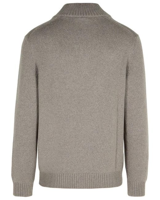 Fay Gray Virgin Wool Turtleneck Sweater for men
