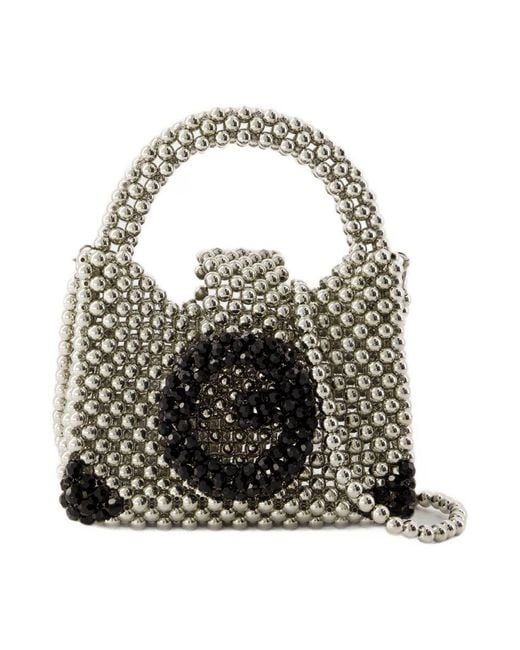 Germanier Black Beaded Bag