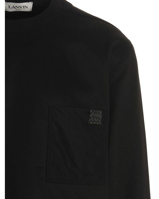 Lanvin Black 'elevated' Sweatshirt for men