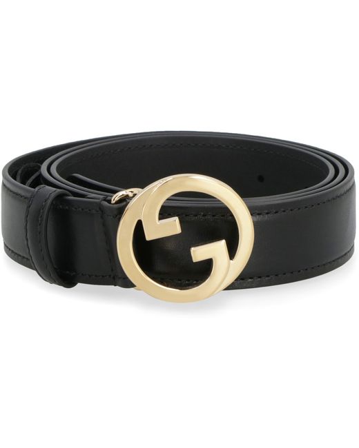 Gucci Black Blondie Leather Belt