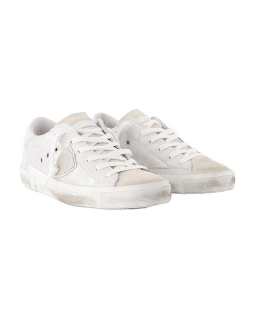 Philippe Model White Prsx Low Sneakers