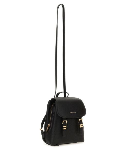 Michael Kors Black Leather Backpack