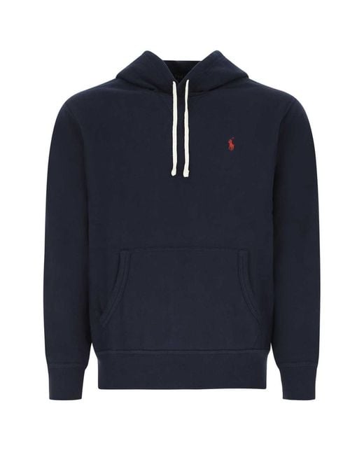 Polo Ralph Lauren Blue Cotton Blend Sweatshirt for men