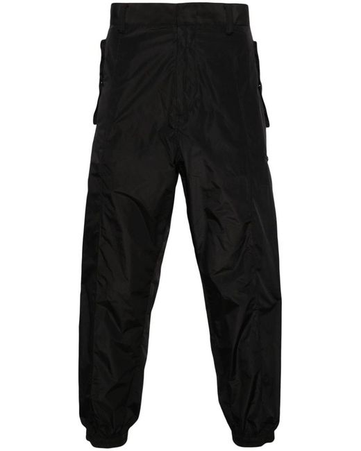 Emporio Armani Black Nylon Trousers for men