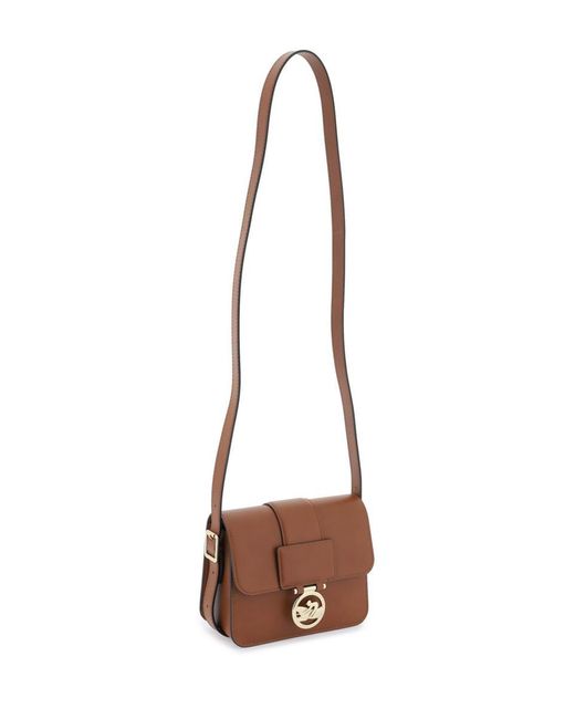 Longchamp Brown Box-trot Leather Shoulder Bag