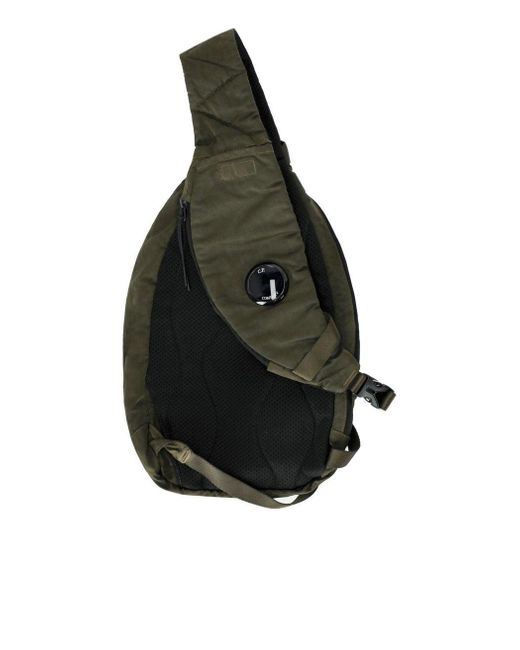 C P Company Green Nylon-B Ivy Backpack for men