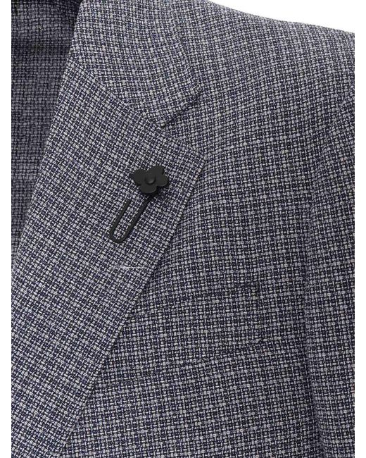 Lardini Gray Single-Breasted Jacket for men