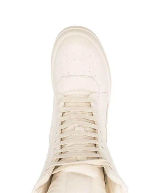 Rick Owens Natural Mega Geobasket Sneakers for men