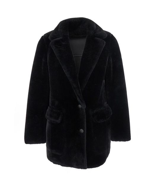 Urbancode Black Single-Breasted Jacket With Classic Lapels