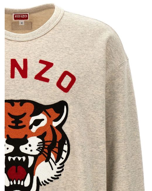 KENZO Gray 'Lucky Tiger' Sweatshirt for men