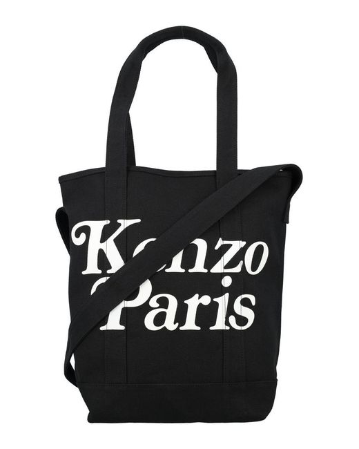 KENZO Black Utility Tote Bag for men