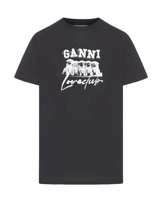 Ganni Black T-Shirts