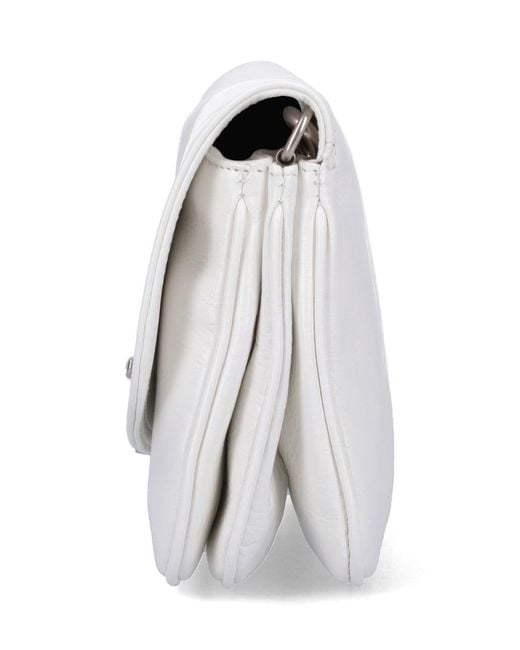Balenciaga White Small Shoulder Bag "flap Bb"