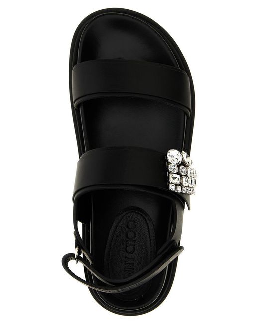 Jimmy Choo Black 'Verity' Sandals