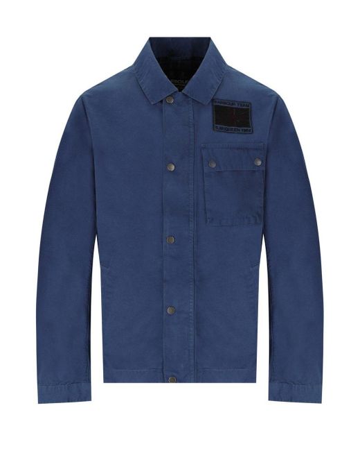Barbour Blue International Workers Casual Cobalt Jacket for men