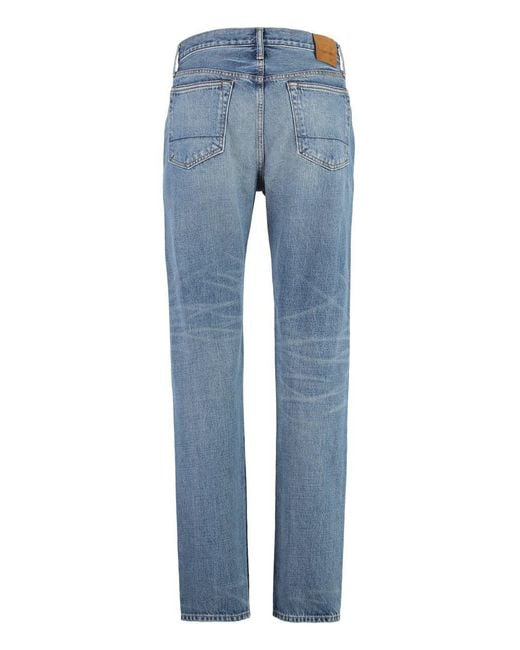 Tom Ford Blue 5-pocket Straight-leg Jeans for men
