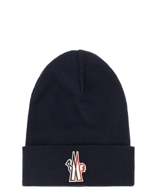 Moncler Blue Wool Cap for men