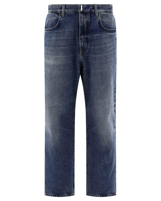 Givenchy Blue Wide Leg Jeans for men