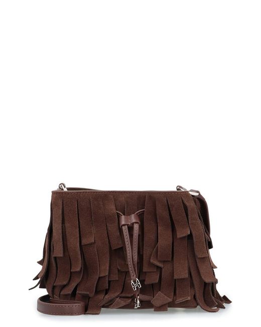 Hogan Brown Hocket Mini Bucket Bag