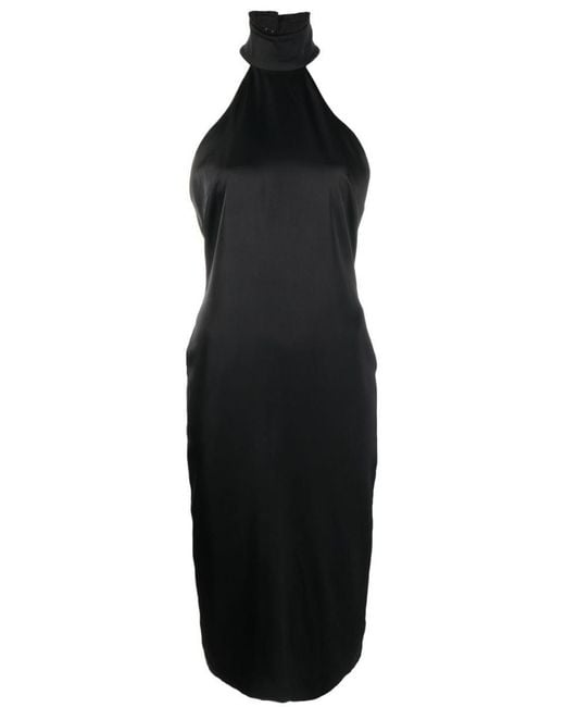 Karl Lagerfeld Black Hun's Pick Ruffled Dress