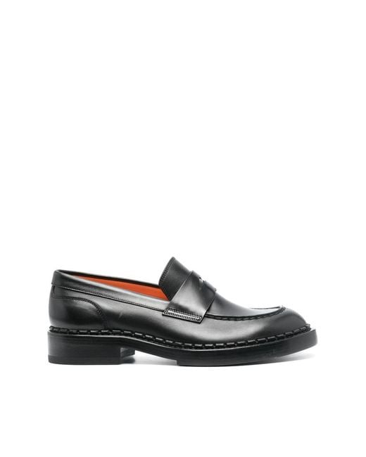 Santoni Black Shoes