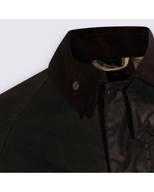 Barbour Black Cotton Casual Jacket for men