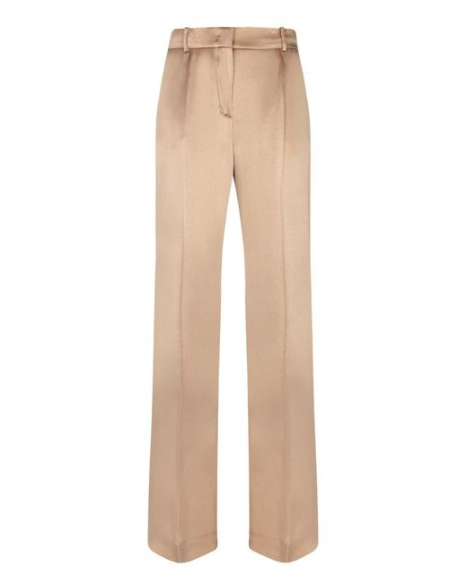 Alberta Ferretti Natural Trousers