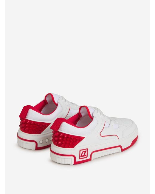 Christian Louboutin Pink Leather Astroloubi Sneakers