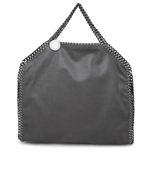 Stella McCartney Gray Polyester 2 Chain Falabella Bag