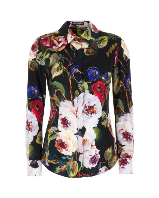 Dolce & Gabbana Multicolor 'Roseto' Shirt