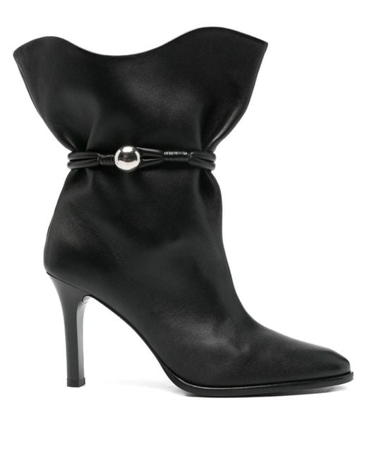 Isabel Marant Black Lolya Leather Boots