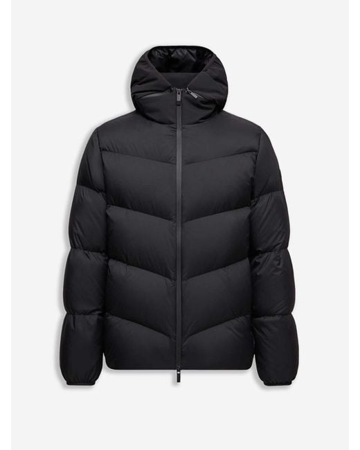Moncler Black Forez Hooded Down Jacket for men