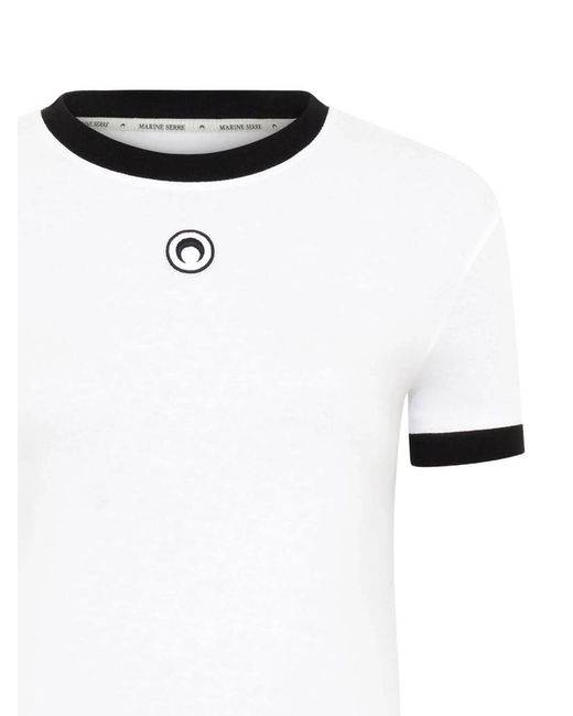 MARINE SERRE White T-Shirts And Polos