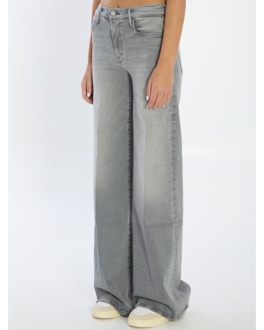 Mother Gray The Twister Heel Denim Jeans